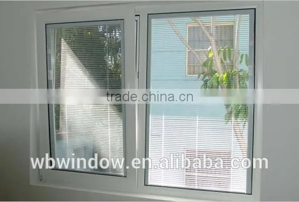 Energy Saving UPVC Window With Blinds,window Glass With Blinds Inside photo-2