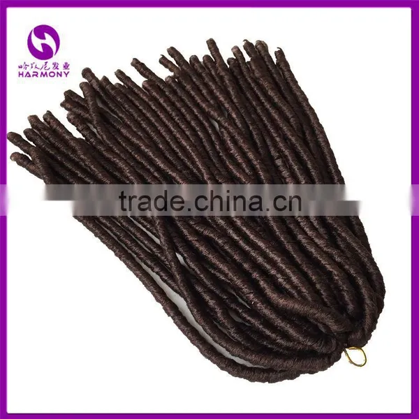 Wholesale 8 Colors Optional 110g 18" Crochet Twist Braids Ebony Synthetic Braiding Hair Soft Dreadlocks Hair Extensions photo-4