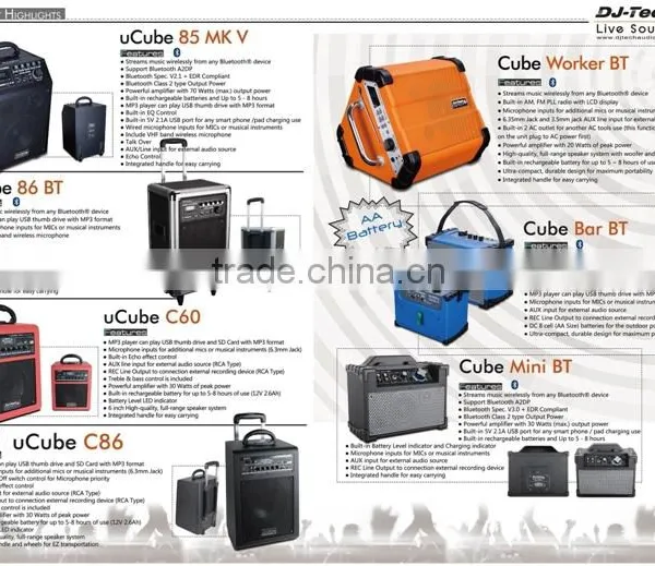 2016 New Plastic Cube Wireless Speaker Home Products Portable Sound Cube Wireless Speaker photo-4