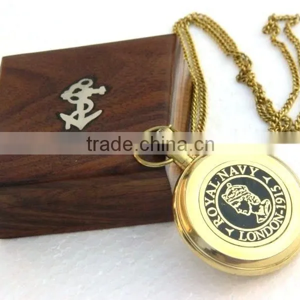 Solid Brass Nautical Gift Compass - Ship Time Keeper Pocket Compass 13506 photo-4
