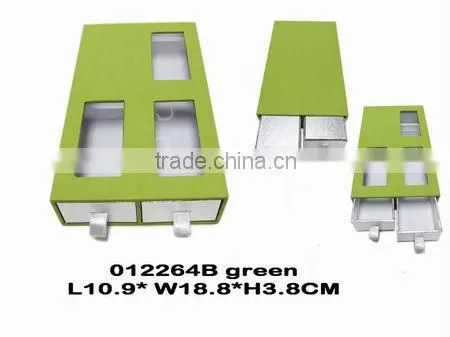 Green Special Paper Gift Box With Window/drawer