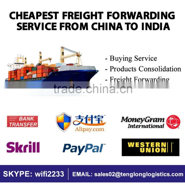 Sea Freight China to India - Reliable Shipping Agent - Cheapest Rates by LCL FCL