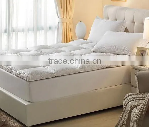 Soft White Plain Home Textile Washed Feather Down Matress Topper photo-2