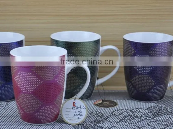 14OZ Pussy Cat Fully Decal Printed Ceramic Cup, Shiny Surface New Bone China Coffee Cup, KL5001-10699 photo-3