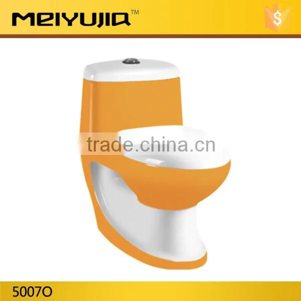 Hot Sale Bathroom Washdown One Piece Colored Toilet M5834 photo-2