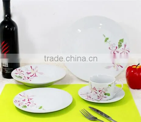 Porcelain Dinnerware Set With Decal