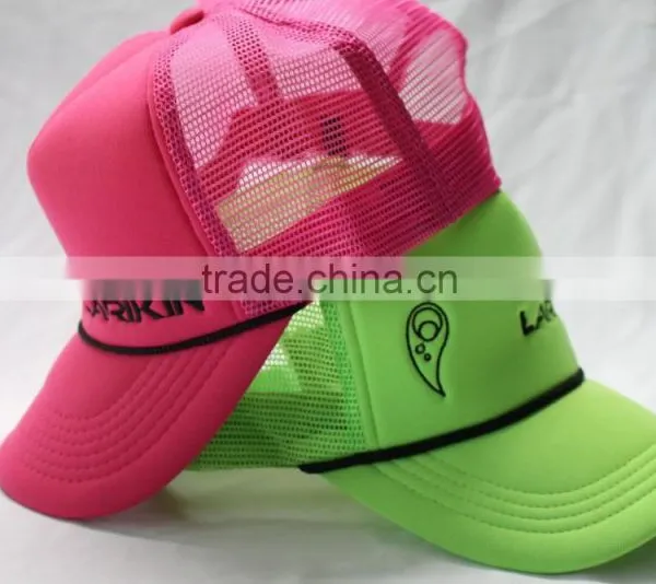 Neon Color Trucker Hats With Black Strap photo-4