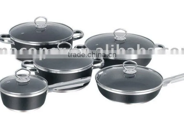 10pcs Aluminium Cookware Set