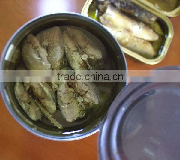 Canned Jack Mackerel in Vegetable Oil 155g/425g Tin Paking With HACCP IFS,BRC ISO photo-4
