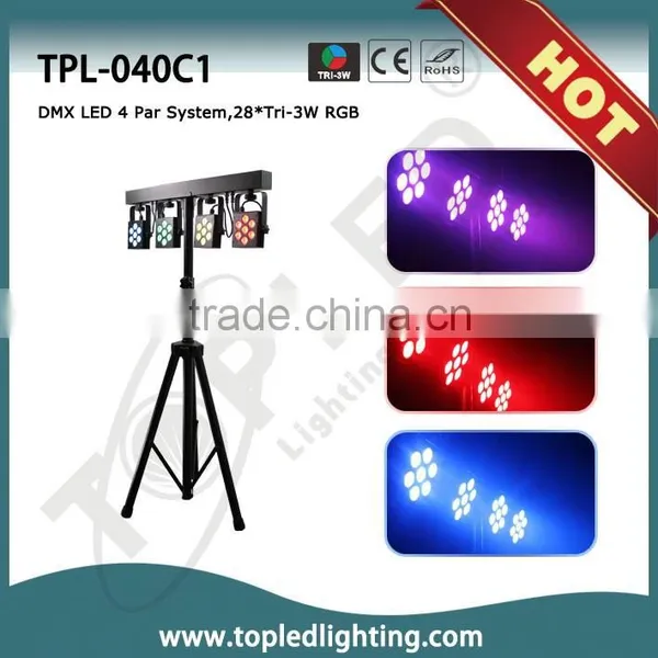 2015 Hot Sale Product in Europe 80W 28*Tri-3W RGB Laser Light Show Equipment for Sale Light for Disco
