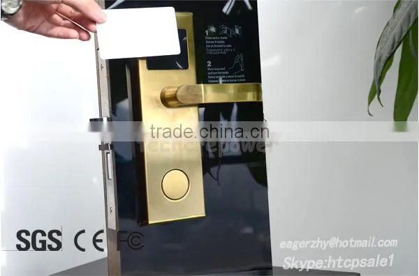 RFID Card Stainless Steel Panel Hotel Room Door Lock photo-2