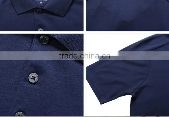 Men's Classic Casual Sport 100% POLO T Shirts photo-4