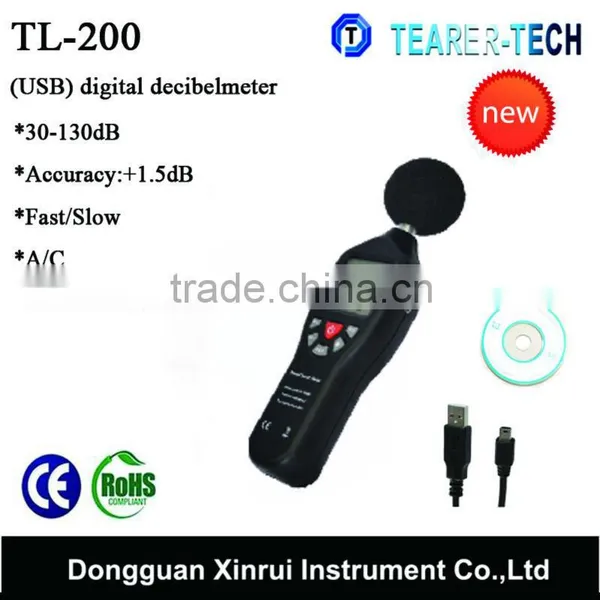 CE Approved Factory 30 to 130dB Sound Meters / Noise Meters / Sound Level Datalogger With Accuracy 1.5dB photo-3