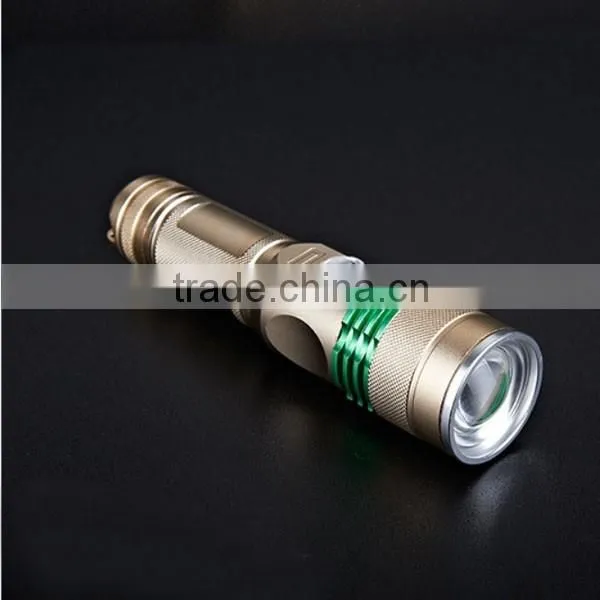 Muti-Funciton Aluminum Flashlight Rechargeable LED Flash Torch Light Long Range photo-6