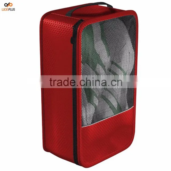 Luckiplus Shoe Bag - Convenient Packing System For Your Shoes When Traveling Red