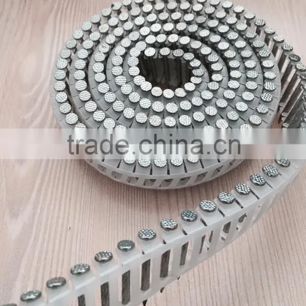 Polish/galvanized/painting 15 Degree Plastic Sheet Coil Nails photo-5