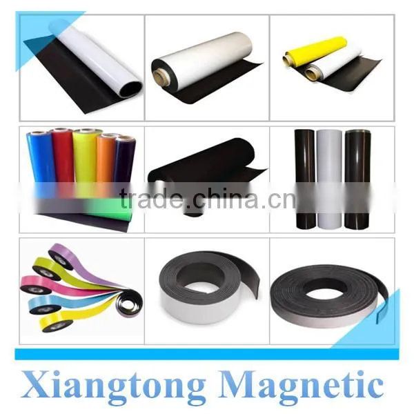 Customized Promotional Colored Strong Rubber Magnet Roll With Self-adhesive