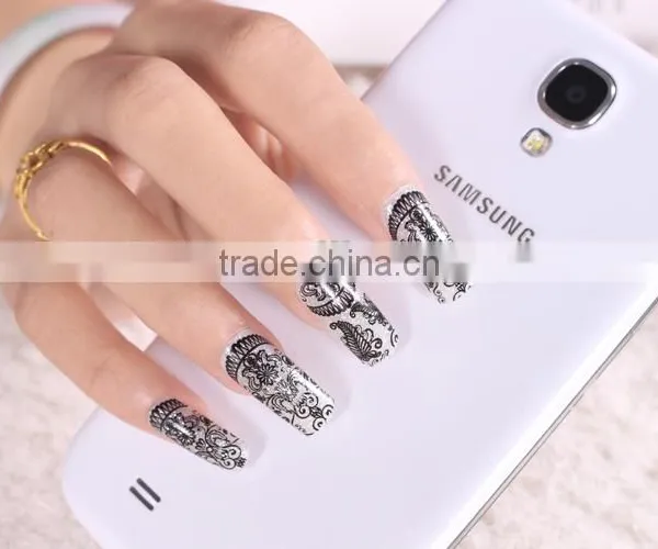 2016 Beauty Sticker Lace Nail Sticker/ Nail Foil Sticker / Decal /12,16 Nail Tips photo-4