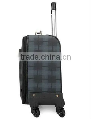 14 Inch , 4 Wheels , Soft PVC Case , Nylon Zipper Trolley Travel Luggage Bag photo-3