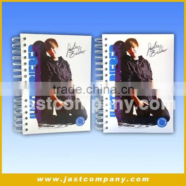 Justin Bieber Gift Diary, Customized Music and Light Notebooks, A5 Size Notebooks photo-5