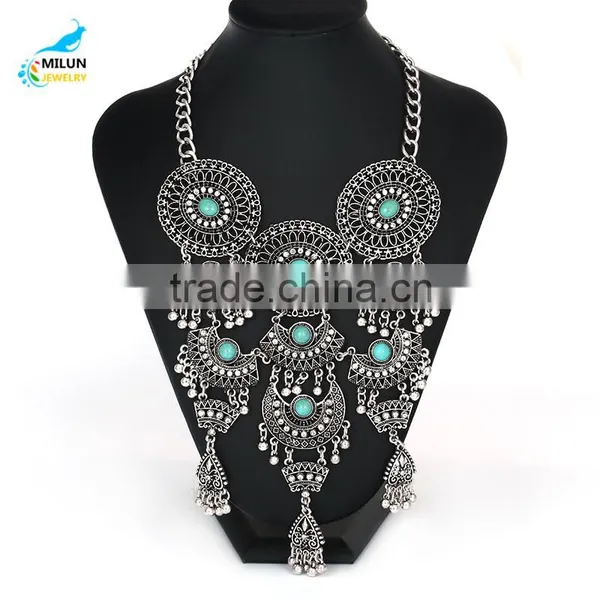 Yiwu Wholesale Handmade Jewelry Fashion Charm Pendant Vintage Maxi Necklace photo-6