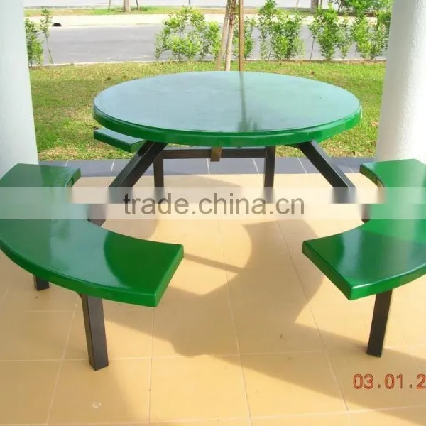 FRP Six-seater Dining Table & Chair, Fiberglass Chair, Fibreglass Table photo-6