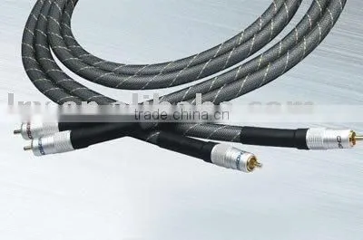 Hi-fi 11mm x 1.5m Super Audio Cable, 2RCA-2RCA for TV, DVD, VCD and Camera