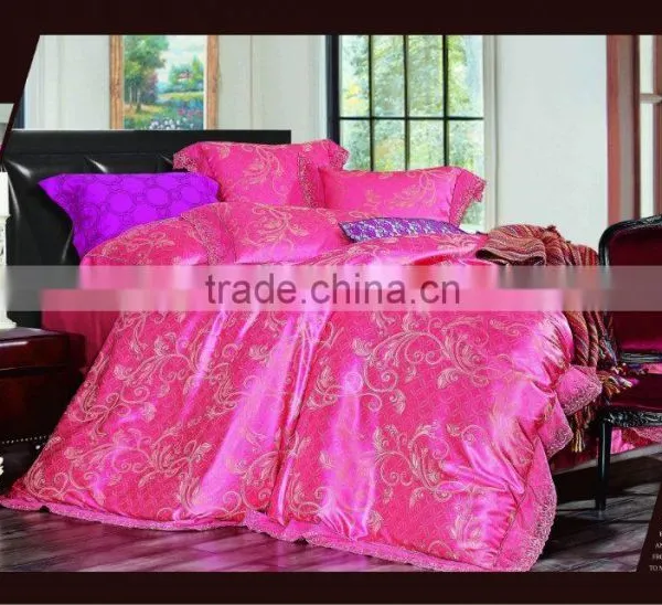 Hot Sale Jacquard Bedding Set Hotel Bed Linen Set,pure Colour