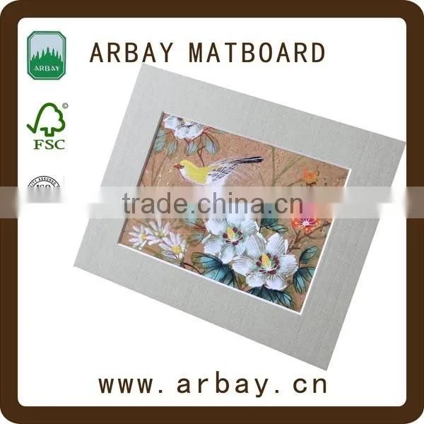 Precut 1.0mm 2.0mm 3.0mm White Core Luster Parchment Shimmer Classic Linen Matboards photo-2