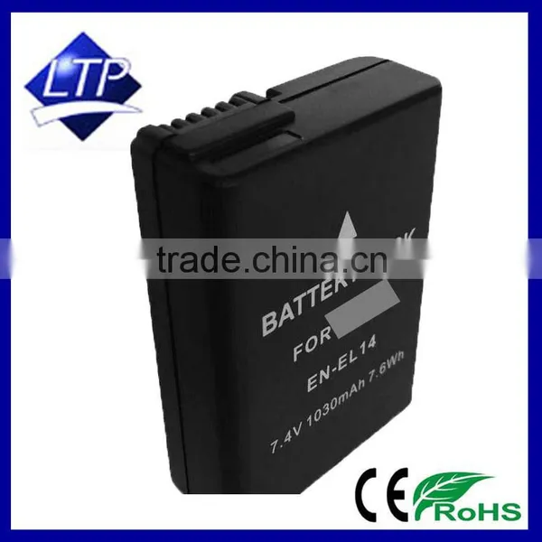 1030mAh Battery EN-EL14 for Nikon ENEL14 Coolpix P7000 Coolpix P7100 Coolpix P7700 D3100 D3200 D5100 D3100 photo-2