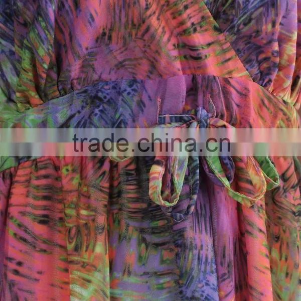 F5S40357 Women Long Print Party Dress photo-5