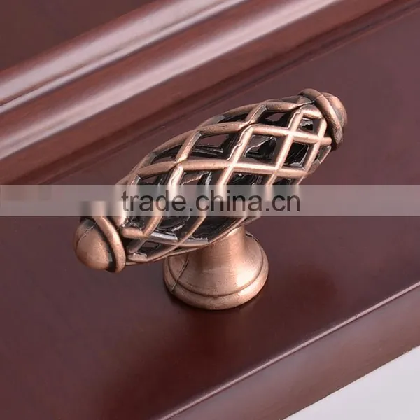 Zhejiang Antique Bedroom Furniture Cabinet Vintage Drawer Copper Bird Cage Handles photo-2