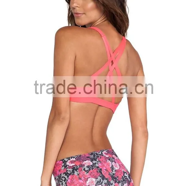 Active Fitness Wear Seamless Sports Bra Strap Yoga Bra photo-5