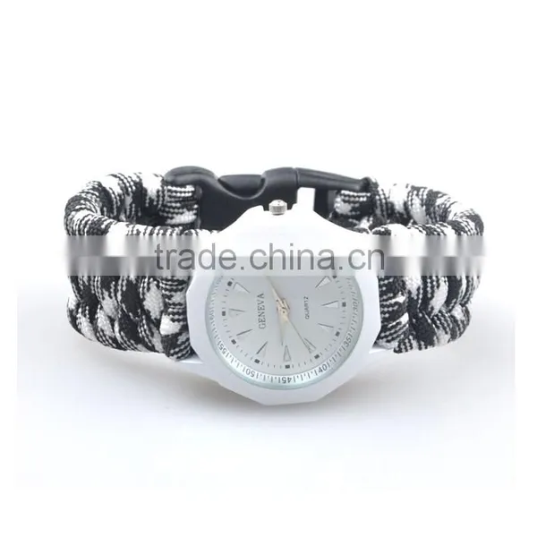 550 Paracord Bracelet With Watch, Paracord Bracelet With Firefighter, Paracord Bracelet With Logo photo-5