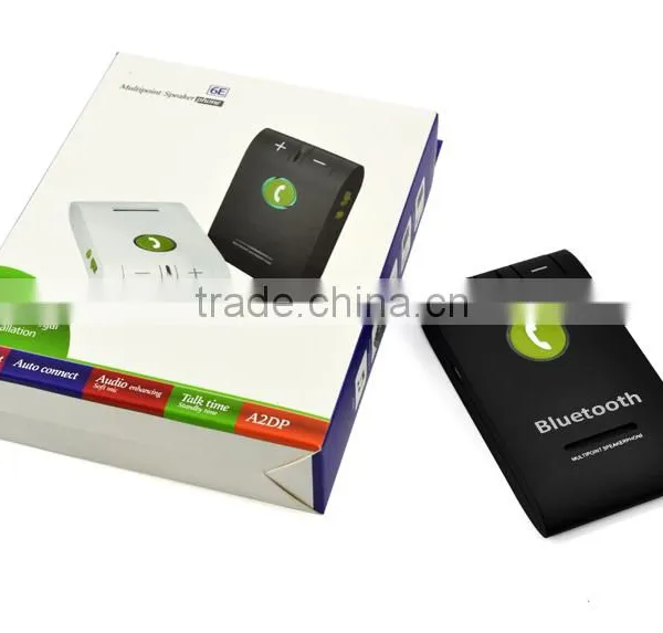 SunVisor RE6 Bluetooth Car Kit Handsfree Speakerphone Car Speaker Kit With Car Charger photo-6