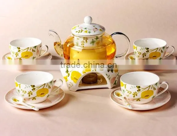 Hot Sale Good Quality Creative Customized Bone China Ceramics Tea Set photo-5