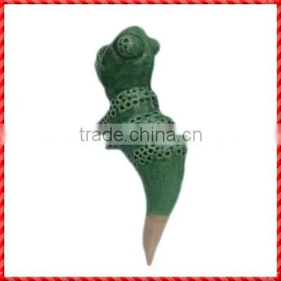 Creative Terracotta Garden Green Caterpillar Personalized Plant Tender