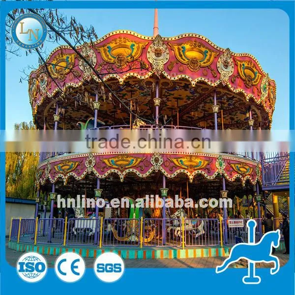 2016 Amusement Park Carousel Rides Carousel Horses Kids Rides Double Carousel for Sale photo-2