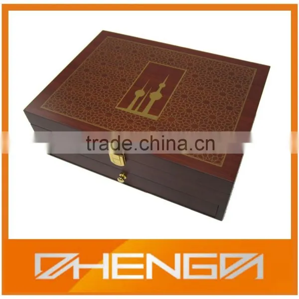 Custom Made Good Quality Wooden Box for Tea With Velvet Lining Inside photo-6