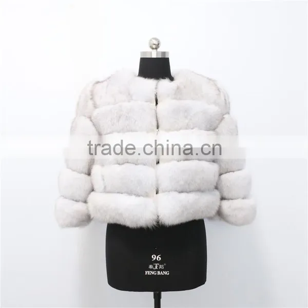 Factory New Fashion Women Fox Fur Coats