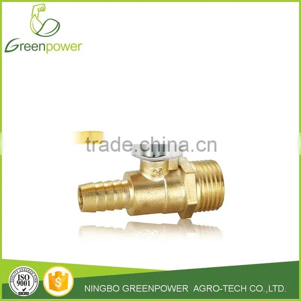 Straight Style Male Thread Brass Gas Valve