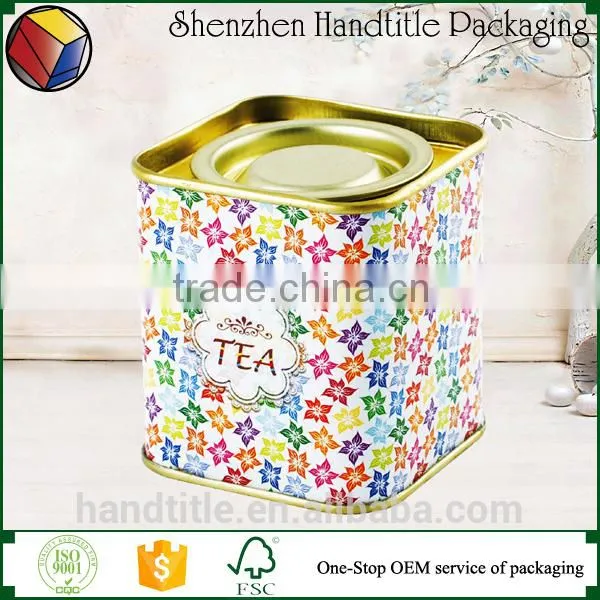 High Quality Tintop Rectangle Tea Tin Box / Tin Container photo-2
