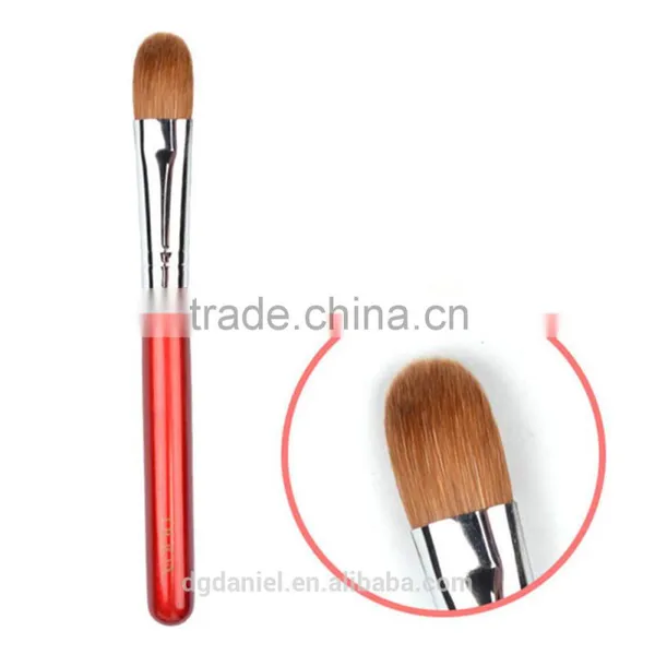 Single Red and Silver Makeup Eyeshadow Brush Pony/horse Hair Eye Shadow Factory photo-4