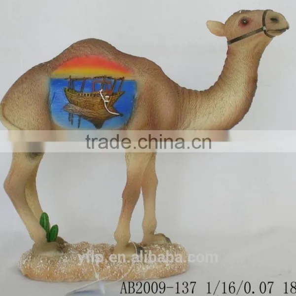 Resin Statue Souvenir, Polyresin Camel Figurine, Bur Al Arab, Dubai Souvenirs photo-2
