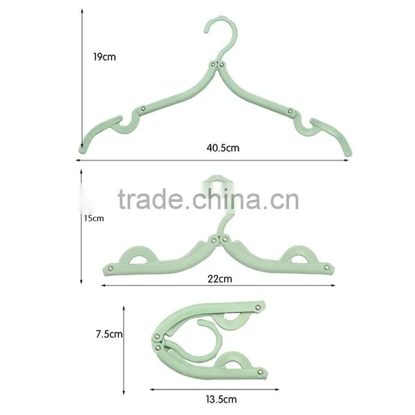 Travel Cloth Hanger Folding Magic Outdoor Travelling Hanger Plastic Clothese Dryer Pants Hanger Trousers Hanger photo-4