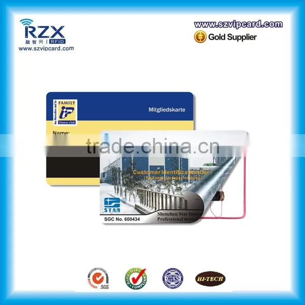 Hot Sale ISO14443A 13.56MHz PVC RFID Card With Magnetic Stripe photo-4