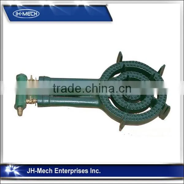 3 Rings Cast Iron Gas Burner With Green Painting photo-2