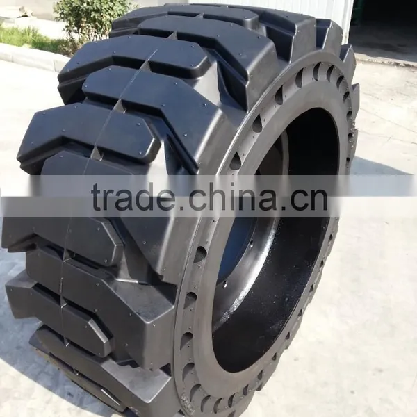 Best Price Superior Quality Solid Rubber Truck Tire 38.5x14-20 14x17.5 OTR Tyre Alloy Wheel Manufacture From China photo-2