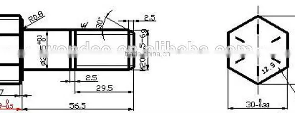 Track Bolt for Excavator photo-2