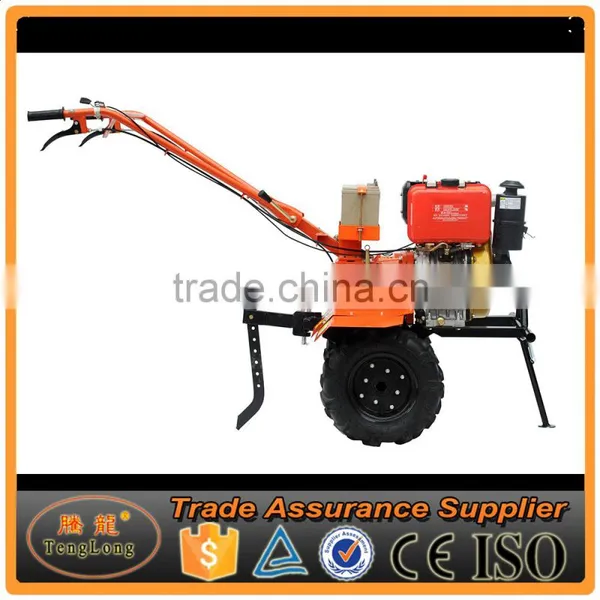 10HP Diesel Power Rotary Tiller With Trailer For Land Cultivation photo-2